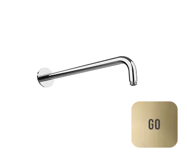 Almar Round Кронштейн для верхнего душа настенный 35 см, цвет: polished gold E021113.GO