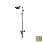 Almar Velvet Душевая колонна термостат: верхний и ручной душ, цвет: Brushed hight brass pvd E405002.HB