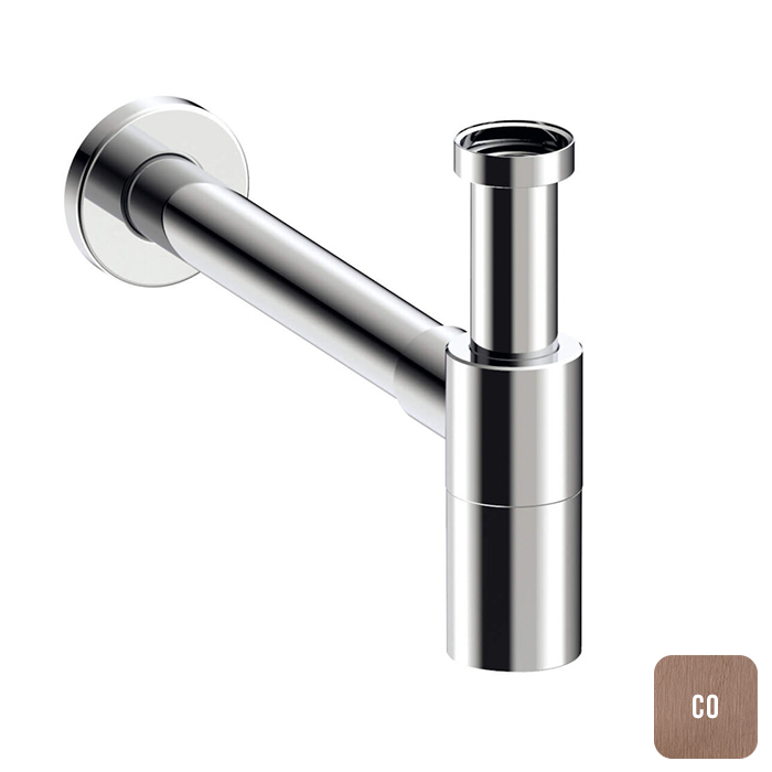 Almar Mixers Сифон для раковины латунный, цвет: brushed copper E096002.CO