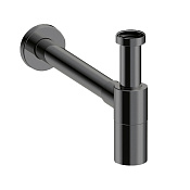 Almar Mixers Сифон для раковины латунный, цвет: brushed absolute black E096002.AB