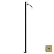 Almar Round Смеситель напольный для раковины, внешняя часть, излив 22,2 см, цвет: brushed high brass E214007.HB