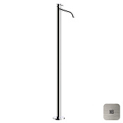 Almar Round Смеситель напольный для раковины, внешняя часть, излив 22,2 см, цвет: nickel brushed E214007.NB