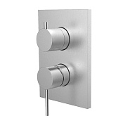 Almar Core Square Смеситель для душа, внешняя часть на 3 потребителя, цвет: brushed stainless steel E186583.316