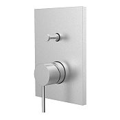 Almar Core Square Смеситель для душа, внешняя часть на 2 потребителя, цвет: brushed stainless steel E186582.316