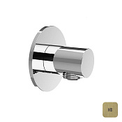 Almar Round Шланговое подключение для лейки с держателем, цвет: brushed high brass E095040.HB