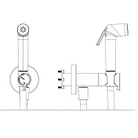 Almar Shut off Лейка гигиеническая из abs-пластика, цвет: brushed copper E082110.CO