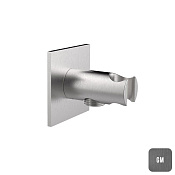 Almar Square Шланговое подключение для лейки с держателем, цвет: brushed gun metal E095034.GM316