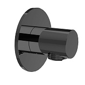 Almar Round Шланговое подключение для лейки с держателем, цвет: matt black E095040.MB