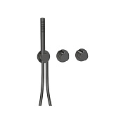 Almar Modular Round Термостат для душа, внешняя часть на 2 потребителя, цвет: brushed absolute black E180133.AB