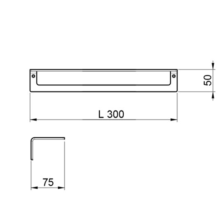 Almar Accessories Полотенцедержатель 30 см, подвесной, цвет: brushed absolute black E305002.AB