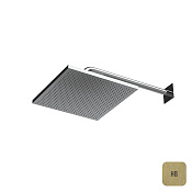 Almar Velvet 300 Верхний душ без кронштейна 30х30 см, 1 режим, цвет: brushed high brass E044278.HB