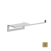 Almar Accessories Держатель туалетной бумаги с полкой, цвет: brushed high brass E317000.HB316