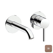 Almar Round Смеситель для раковины, внешняя часть, излив 18,5 см, цвет: brushed copper E210054.CO