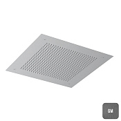 Almar Velvet 380 Потолочный душ 38х38 см, встраиваемый, 1 режим, цвет: brushed gun metal E044279.GM