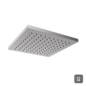 Almar Square Верхний душ без кронштейна 25х25 см, 1 режим, цвет: brushed gun metal E044234.GM316