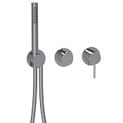 Almar Modular Round Смеситель для душа, внешняя часть на 2-3 потр., цвет: brushed stainless steel E180142.316