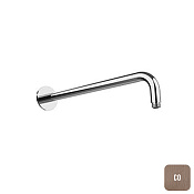 Almar Round Кронштейн для верхнего душа настенный 35 см, цвет: brushed copper E021113.CO