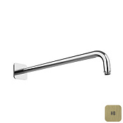 Almar Kuky Кронштейн для верхнего душа настенный 42 см, цвет: brushed high brass E021117.HB