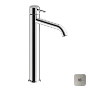 Almar Round Смеситель для раковины на 1 отверстие, без д/к, излив 18,8 см, цвет: nickel brushed E214002.NB