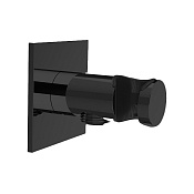 Almar Square Шланговое подключение для лейки с держателем, цвет: brushed absolute black E095039.AB