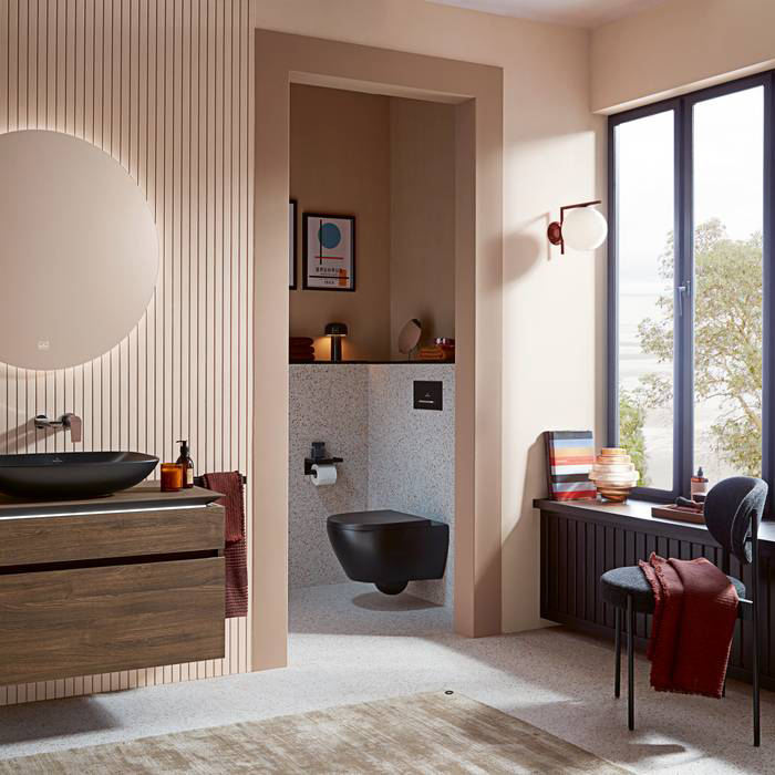 Villeroy & Boch Панель смыва унитаза, цвет: черный матовый 922169AN