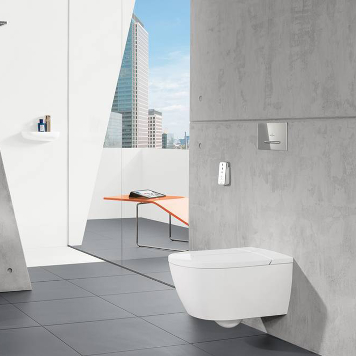 Villeroy & Boch Панель смыва унитаза, цвет: черный матовый 922169AN