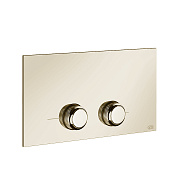 Gessi Venti20 Клавиша смыва для унитаза двойная, для инсталляций Viega, цвет: Brass PVD 54653#710
