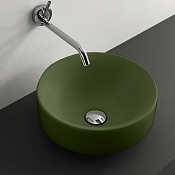 Kerasan Cento Раковина чаша d35x18h см, без перелива, цвет: Verde matt 355811