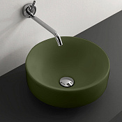 Kerasan Cento Раковина чаша d45x18h см, без перелива, цвет: Verde matt 355711 Verde muschio *0
