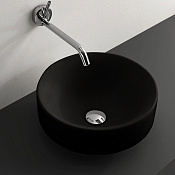 Kerasan Cento Раковина чаша d45x18h см, без перелива, цвет: Nero matt 355731 Nero matt *0