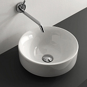 Kerasan Cento Раковина чаша d45x18h см, без перелива, цвет: Bianco 355701