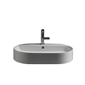 Kerasan Ciotola Раковина чаша 65x40x12h см, с 1 отвер. под смеситель и переливом, цвет: Bianco matt 028530 Bianco matt *1