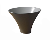 Kerasan Deco Раковина чаша d40x29h см, без перелива, цвет: Bianco 480201