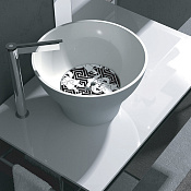 Kerasan Deco Раковина чаша d38x23h см, без перелива, цвет: Bianco 480301