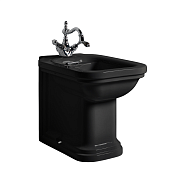 Kerasan Waldorf Биде напольное 37x55 см, с 1 отверстием под смеситель и переливом, цвет: Nero lucido 4121K4nero/cr*1