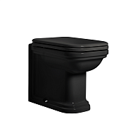 Kerasan Waldorf Унитаз приставной 55x37 см, выпуск пристенный, цвет: Nero lucido 411804 Nero lucido