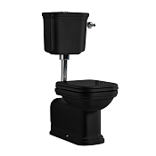Kerasan Waldorf Бачок для унитаза, для монтажа с низкой трубой, цвет: Nero lucido 418204 Nero lucido
