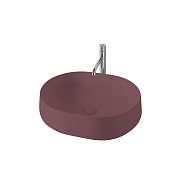 Kerasan F10 Раковина чаша 56x44x15,5h см без перелива и отверстия под смеситель, цвет: Borgogna matt 460575