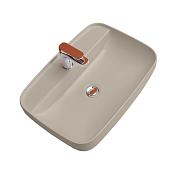 Kerasan Tribeca Раковина чаша 60x38x15hсм, с 1 отв. под смеситель, без перелива, цвет: Nocciola matt 514081*1