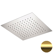 Remer Верхний душ встраиваемый в потолок 44x44 см, 1 режим, цвет: oro spazzolato 357EFS44BG