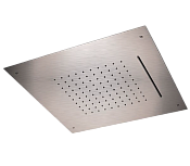 Remer X Style Inox Верхний душ встраиваемый в потолок 50x50 см, 2 режима, цвет: inox spazzolato SS357SFS50C