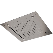 Remer X Style Inox Верхний душ встраиваемый в потолок 43x43 см, LED, 3 режима, цвет: inox spazzolato SS357RS43NCW