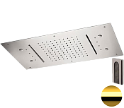 Remer Верхний душ встраиваемый в потолок с подсветкой 70x40 см, 3 режима, цвет: oro lucido 357RR7040N2CWDO