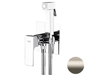 Remer Absolute Гигиенический душ со смесителем, шланг, с встраиваемой частью, цвет: visual inox AU65XV