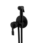 Remer Atelier Гигиенический душ со смесителем, шланг 120 см, с встраиваемой частью, цвет: nero opaco AL65ZNO