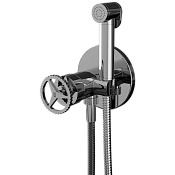Remer Chrono Гигиенический душ со смесителем, шланг 120 см, с встраиваемой частью, цвет: cromo CH65W