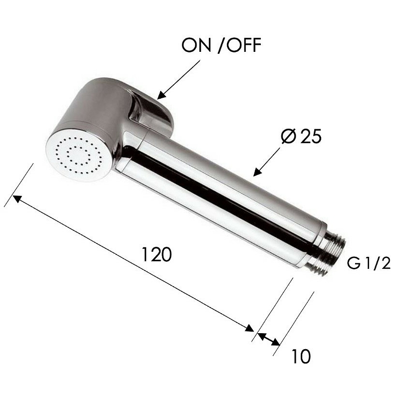 Remer Лейка гигиенического душа, цвет: bianco opaco 332OWBO
