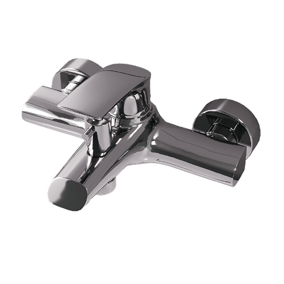 Paini Atomix Смеситель для ванны, на 2 отверстия, излив 15,8 см, цвет: хром D1CR111ZKM