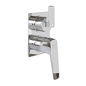 Paini Bari Смеситель для ванны встраиваемый с переключателем потоков, с внутрен. частью, цвет: хром RTCR6911