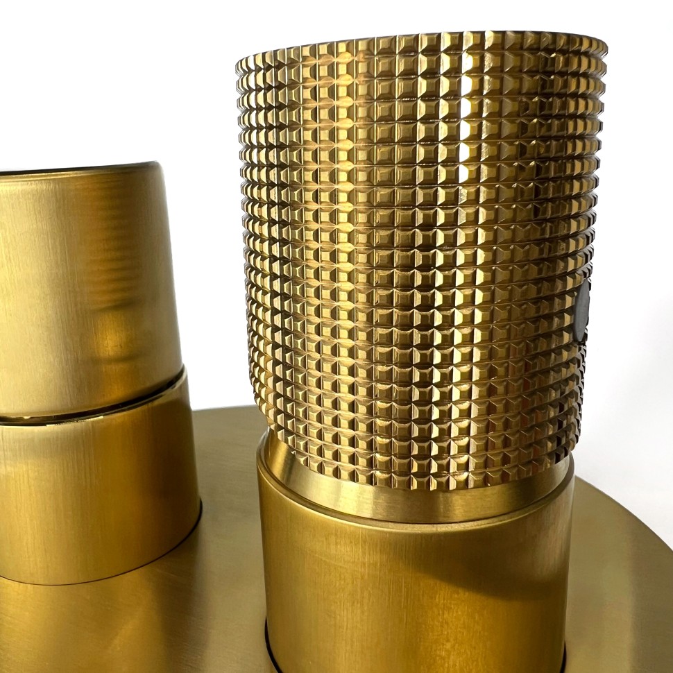 Paini Cox Grip Смеситель для ванны встраиваемый, 2 потребителя, с внутренней частью, цвет: золото 7GPJ6911